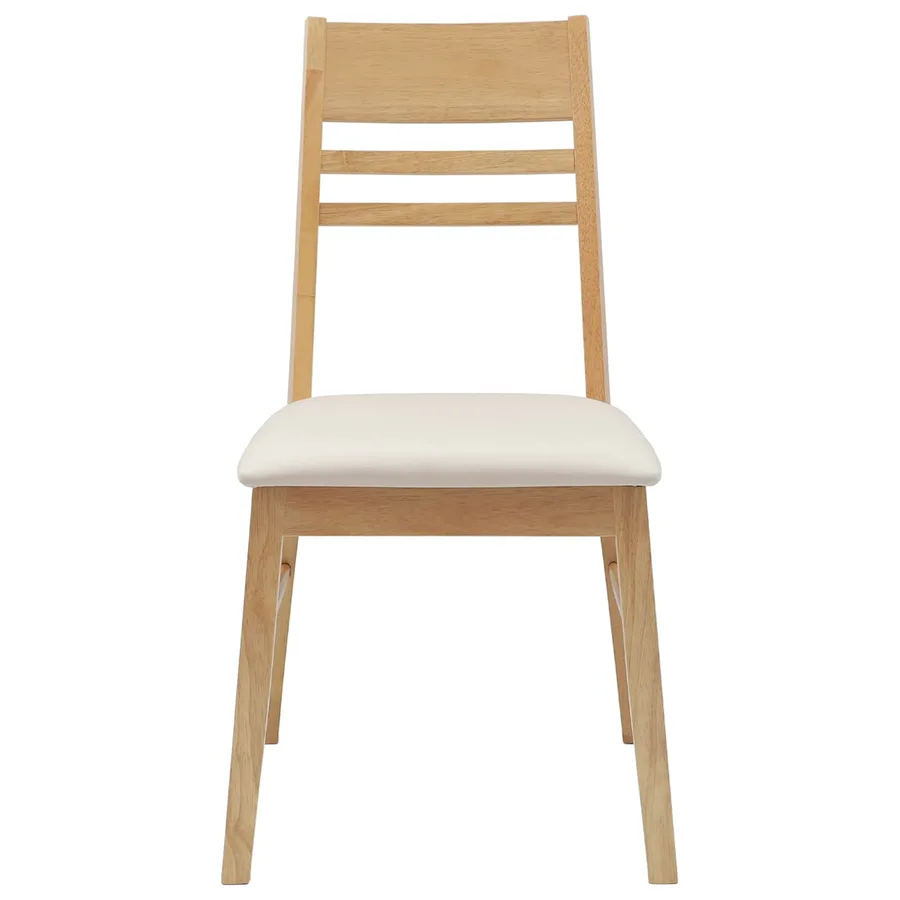 Chaises de salle à manger 2 pcs Naturel 43 x 54 x 89 cm - 5