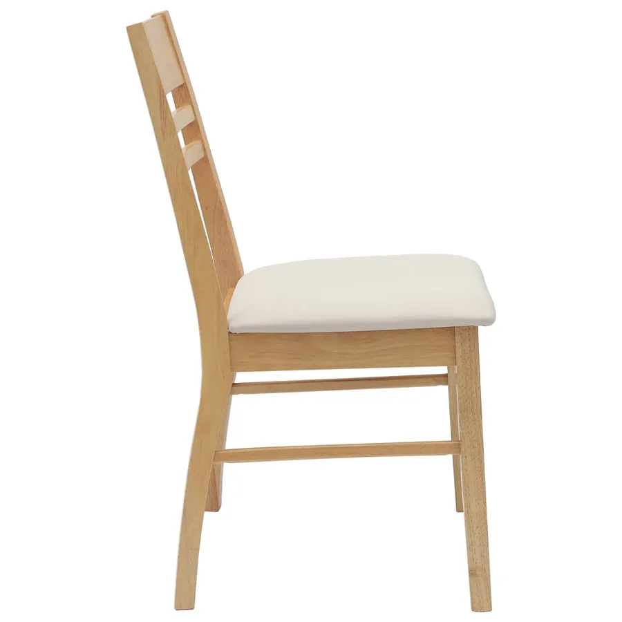 Chaises de salle à manger 2 pcs Naturel 43 x 54 x 89 cm - 6