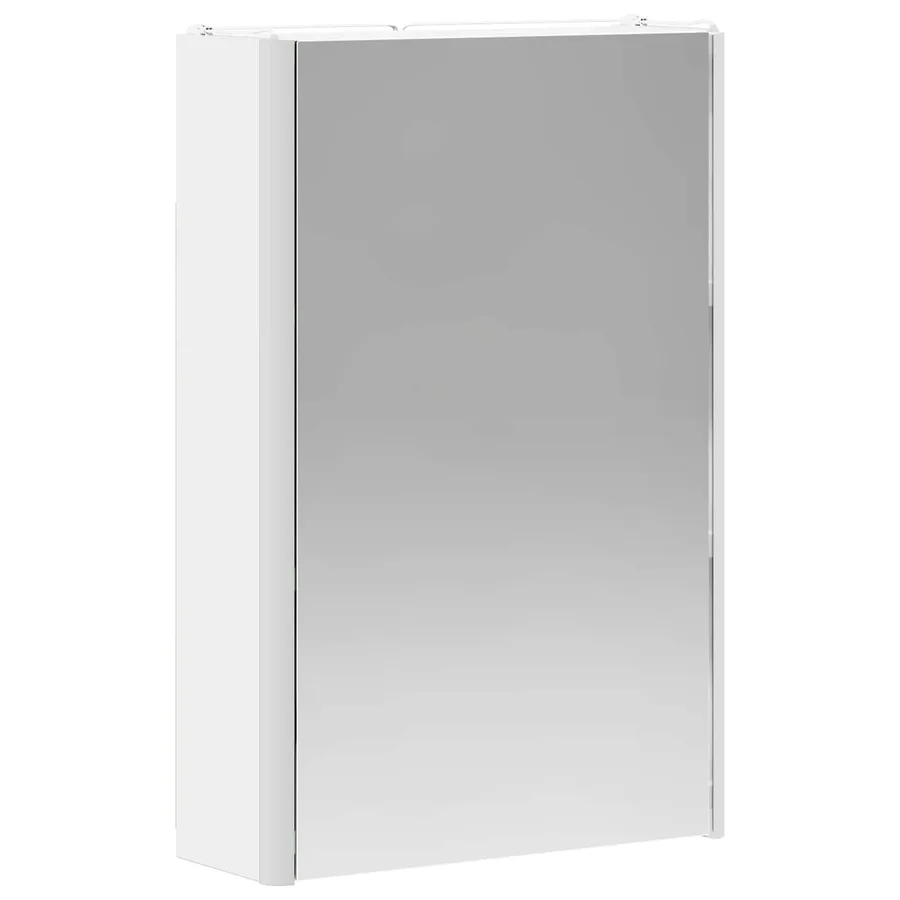 Armoire Miroir de Salle de Bain Blanc 33 x 11,5 x 50 cm - 5