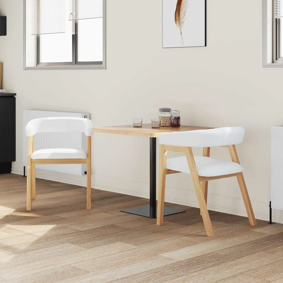 Chaises de salle à manger 2 pcs Naturel 54 x 57 x 73 cm - 3
