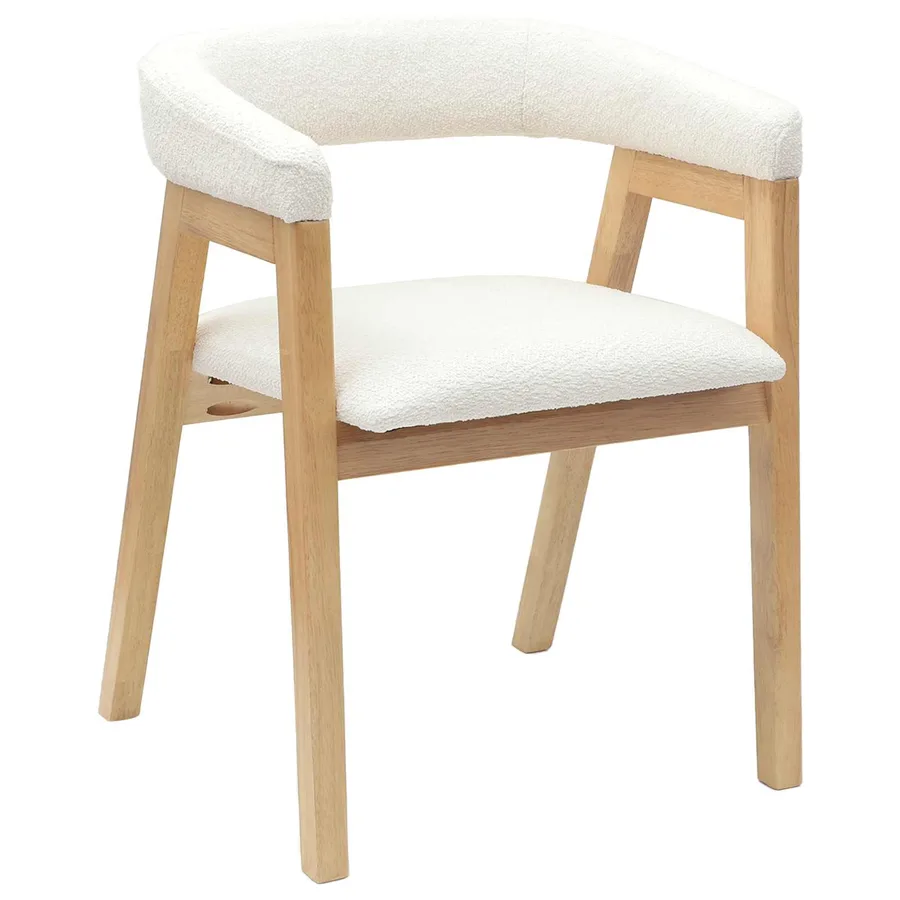 Chaises de salle à manger 2 pcs Naturel 54 x 57 x 73 cm - 4