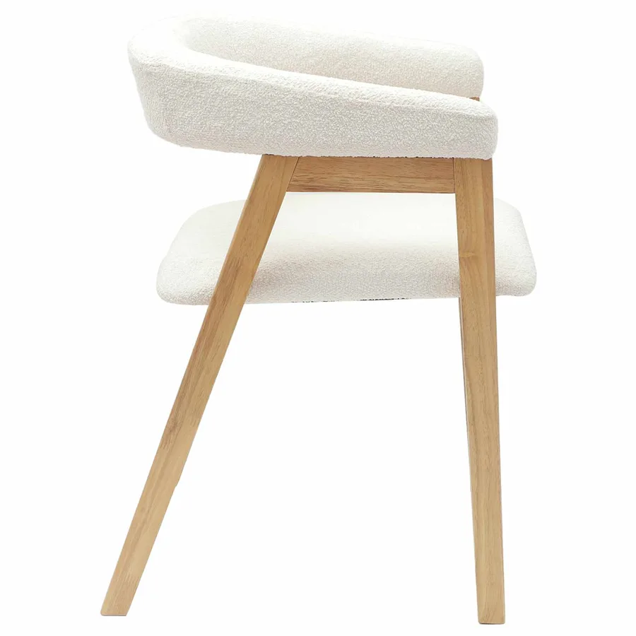 Chaises de salle à manger 2 pcs Naturel 54 x 57 x 73 cm - 6