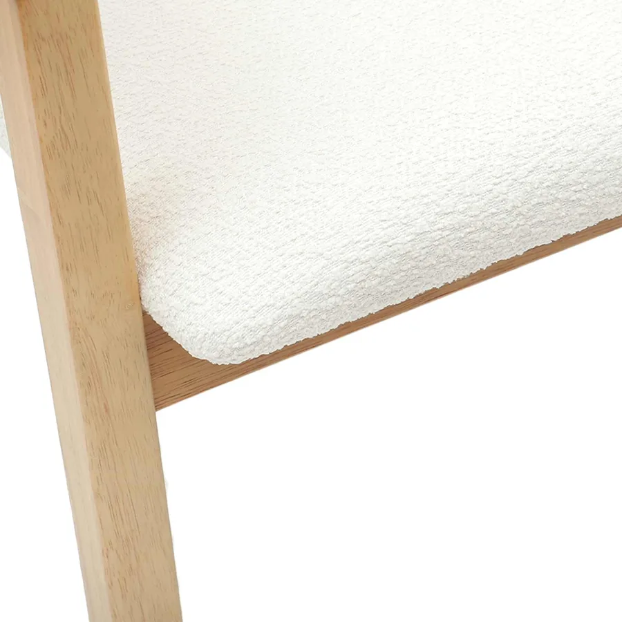 Chaises de salle à manger 2 pcs Naturel 54 x 57 x 73 cm - 9