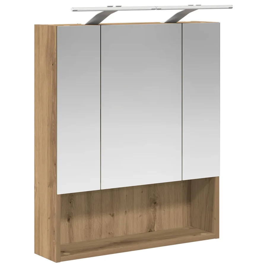 Armoire Miroir de Salle de Bain Chêne artisan 60 x 14.5 x 70 cm - 5