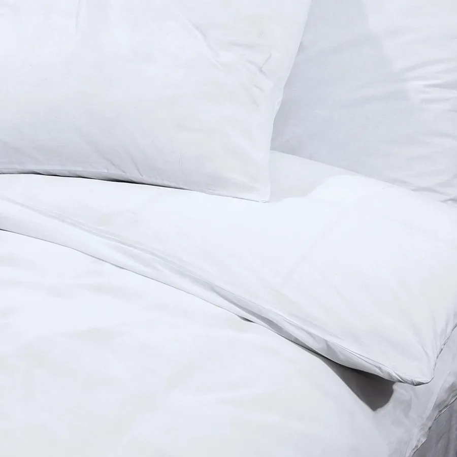 Ensemble de housse de couette Blanc 200x200 cm Microfibre - 8
