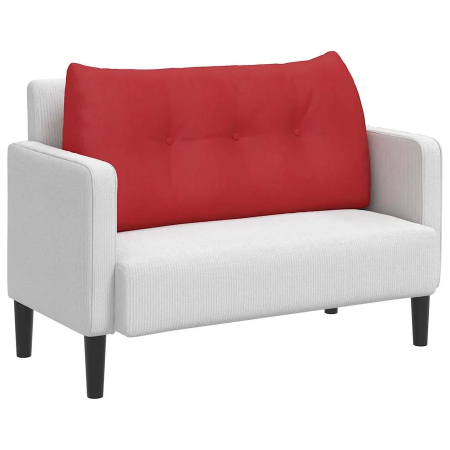 Coussin de Dos Rouge 100 x 24 x 50 cm tissu - 3