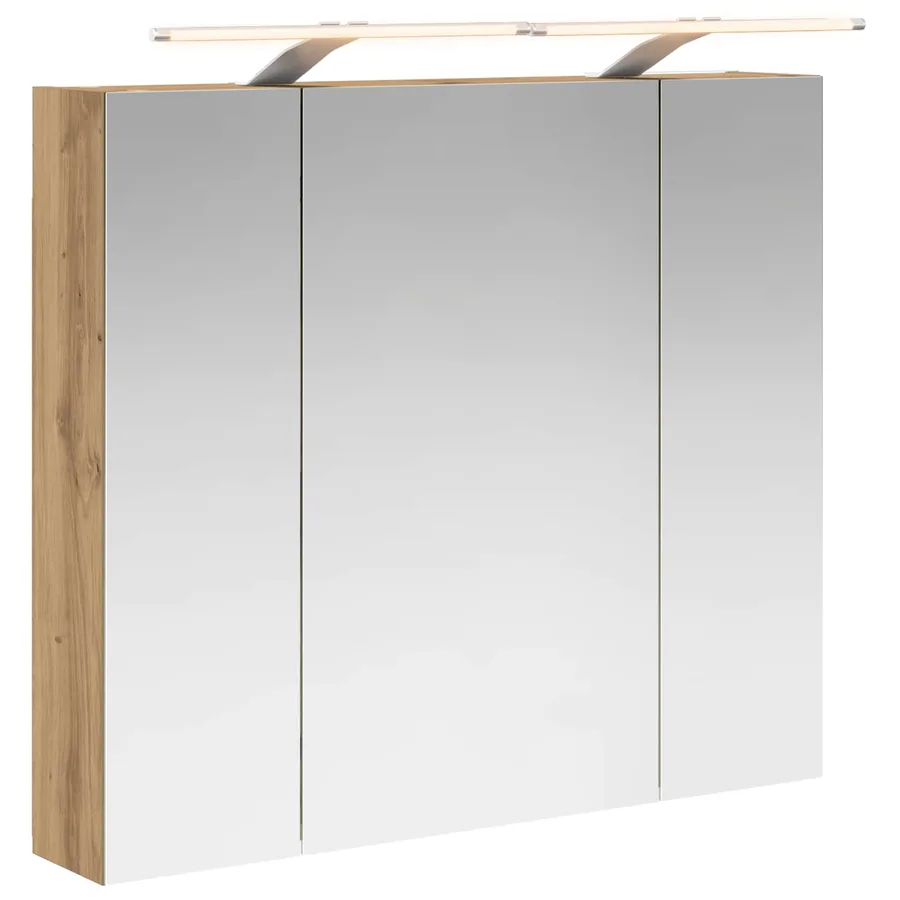 Armoire Miroir de Salle de Bain Chêne artisan 80 x 14.5 x 70 cm - 2