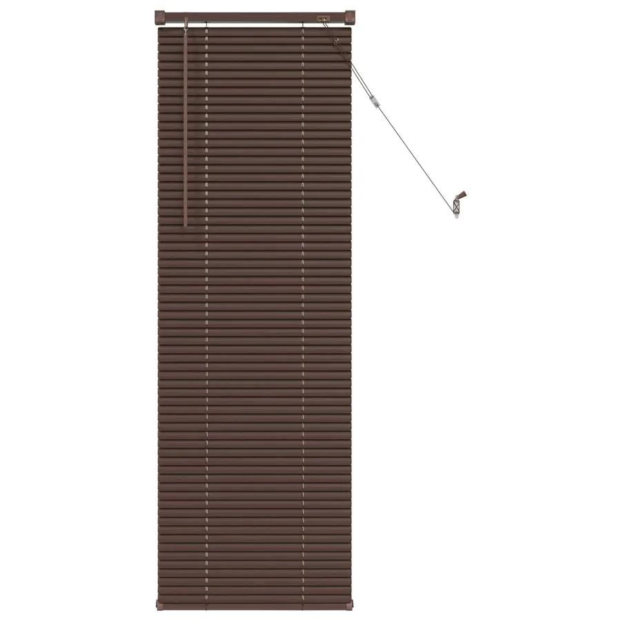 Store Vénitien Marron foncé avec motif 150 x 50 cm 25 mm PVC - 2