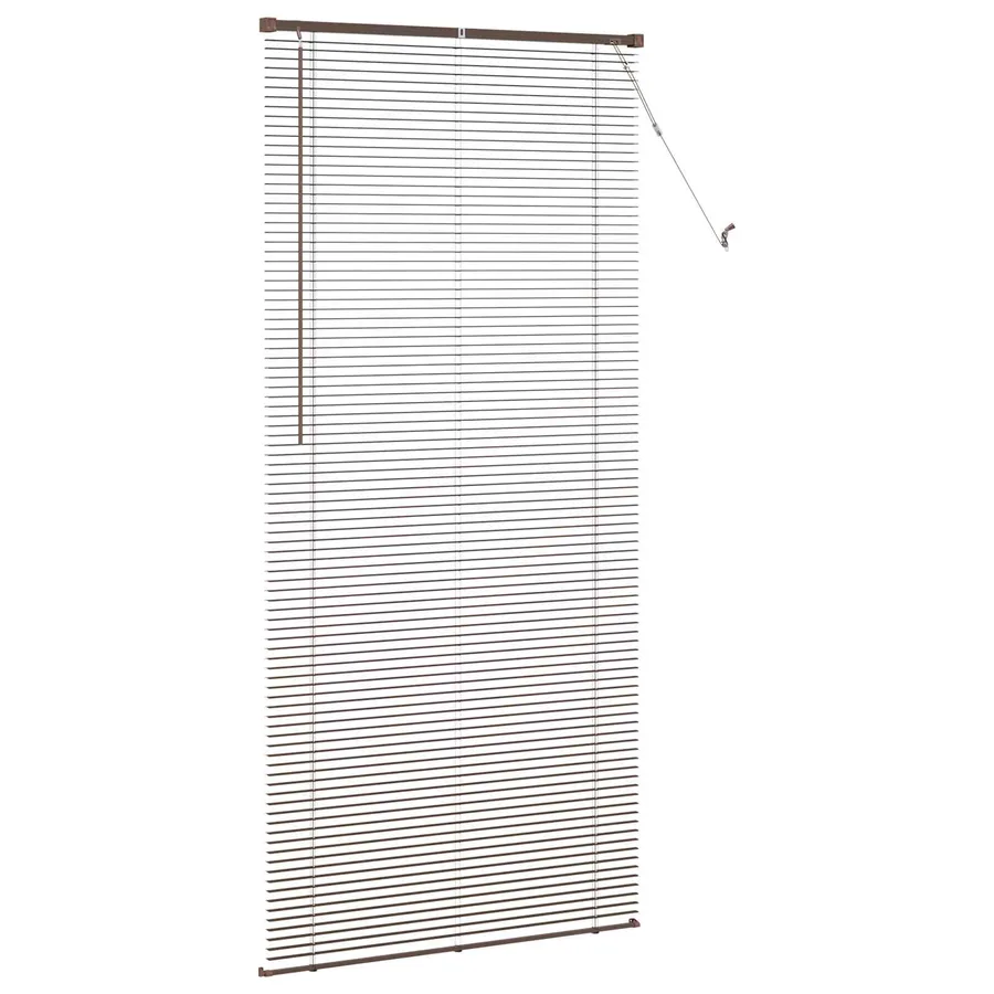 Store Vénitien Marron foncé avec motif 213 x 100 cm 25 mm PVC - 5