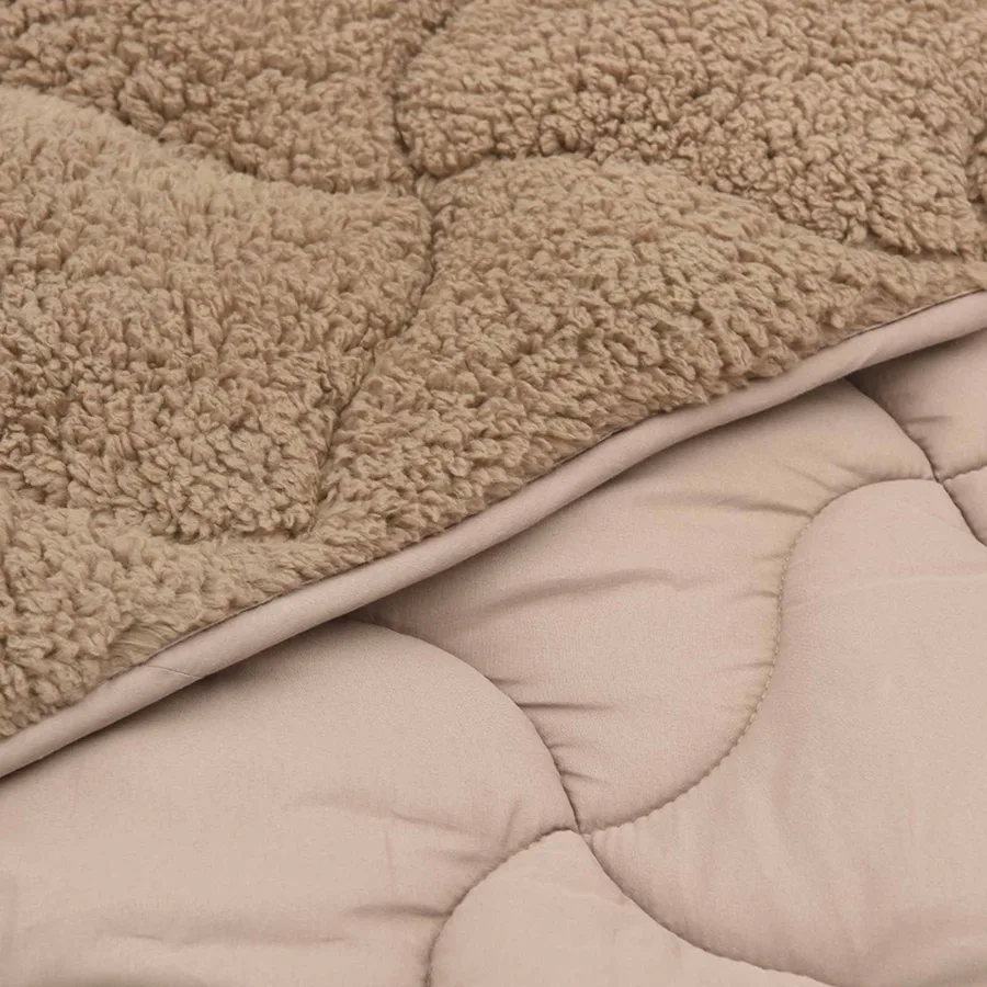 Duvet d'été simple Matelassé Taupe 200 x 200 cm - 5