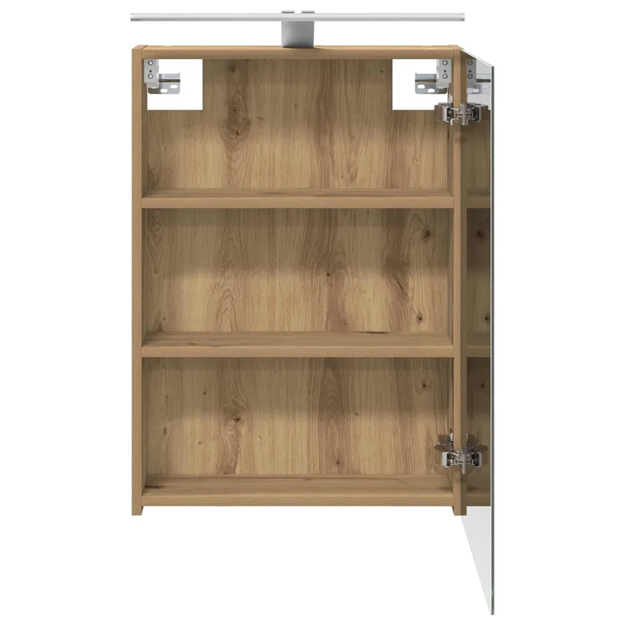 Armoire Miroir de Salle de Bain Chêne artisan 50 x 14,5 x 70 cm - 7