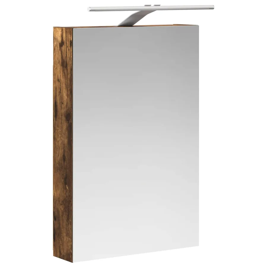 Armoire Miroir de Salle de Bain Chêne fumé 40 x 10,5 x 60,5 cm - 5