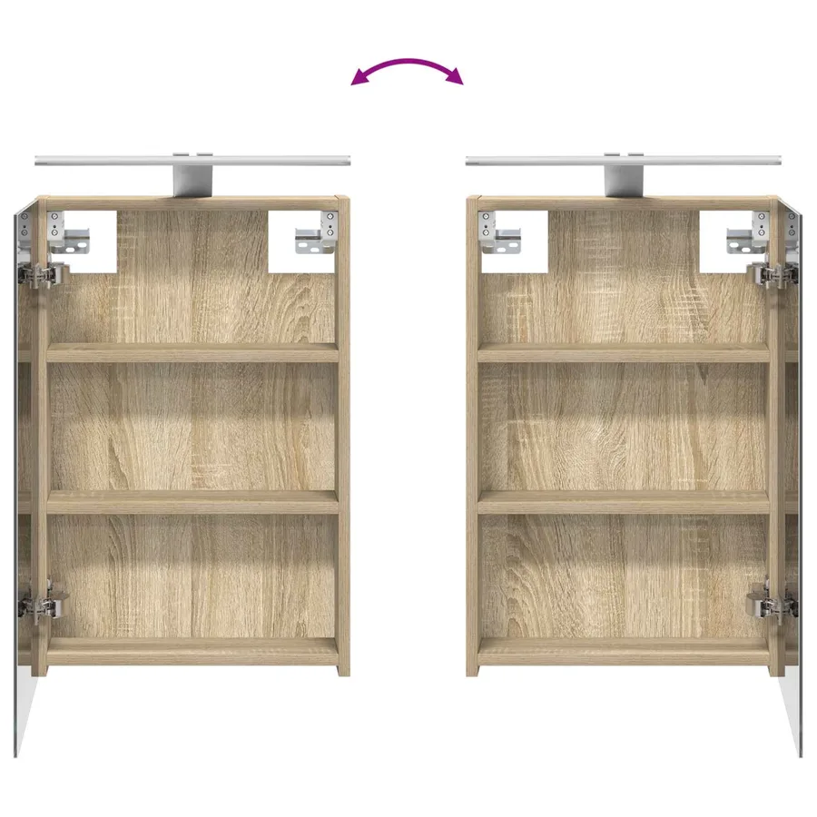 Ensemble de Meubles de Salle de Bain 3 pcs 100 x 10,5 x 60,5 cm - 12