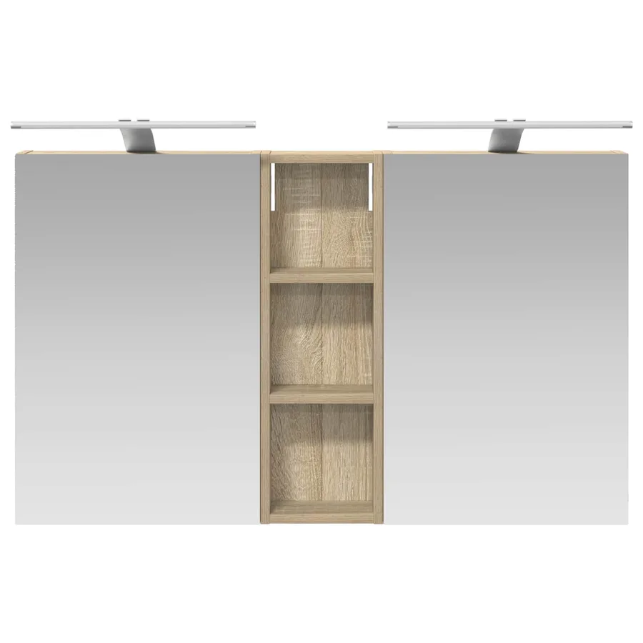 Ensemble de Meubles de Salle de Bain 3 pcs 100 x 10,5 x 60,5 cm - 6