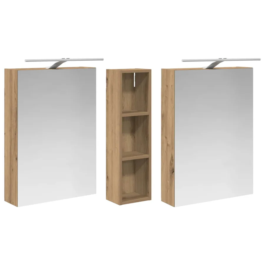 Ensemble de Meubles de Salle de Bain 3 pc 120 x 14,5 x 70 cm - 5