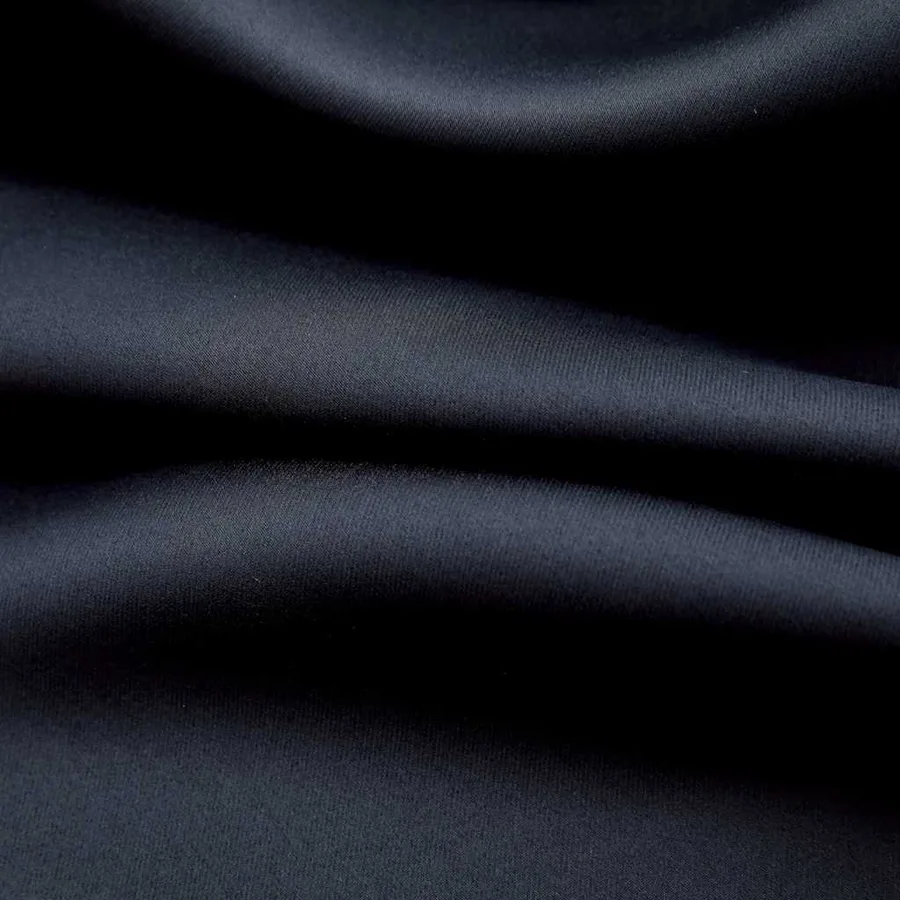 Rideaux occultants avec anneaux en métal 2 pcs Noir 140x245 cm - 3