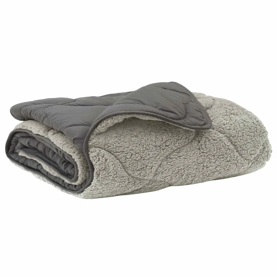 Duvet d'été simple Matelassé Gris clair 140 x 220 cm - 2