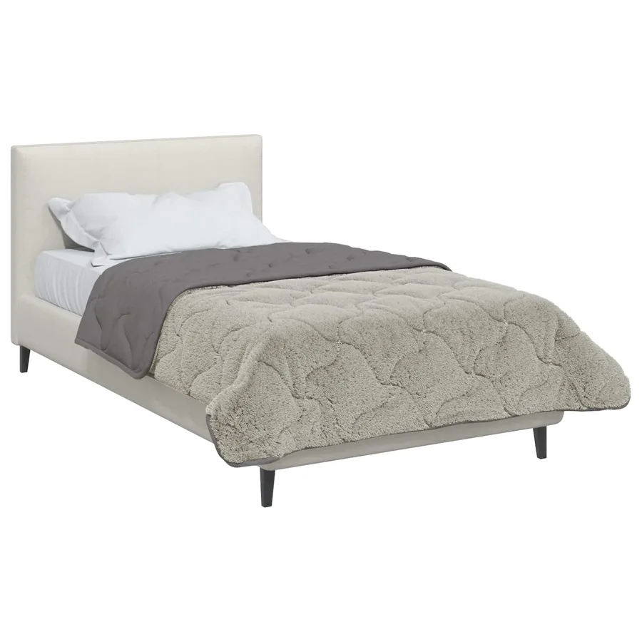 Duvet d'été simple Matelassé Gris clair 140 x 220 cm - 3