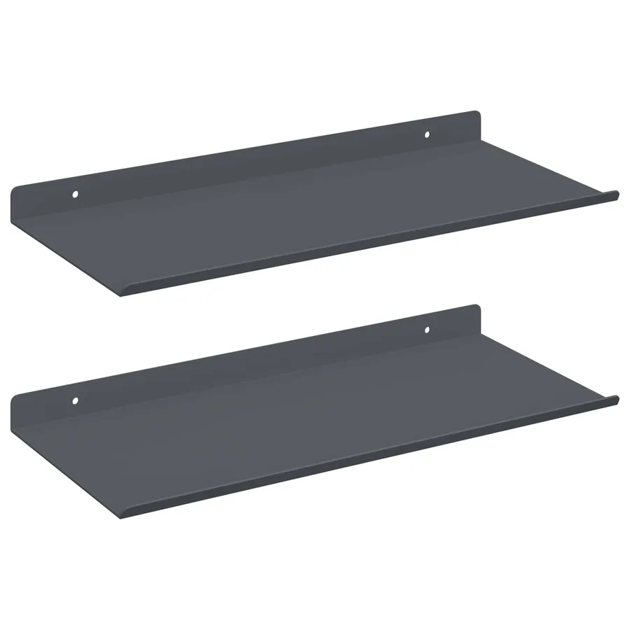 Étagère flottante 2 pcs Anthracite 40 x 18 x 2,5 cm Acier - 2