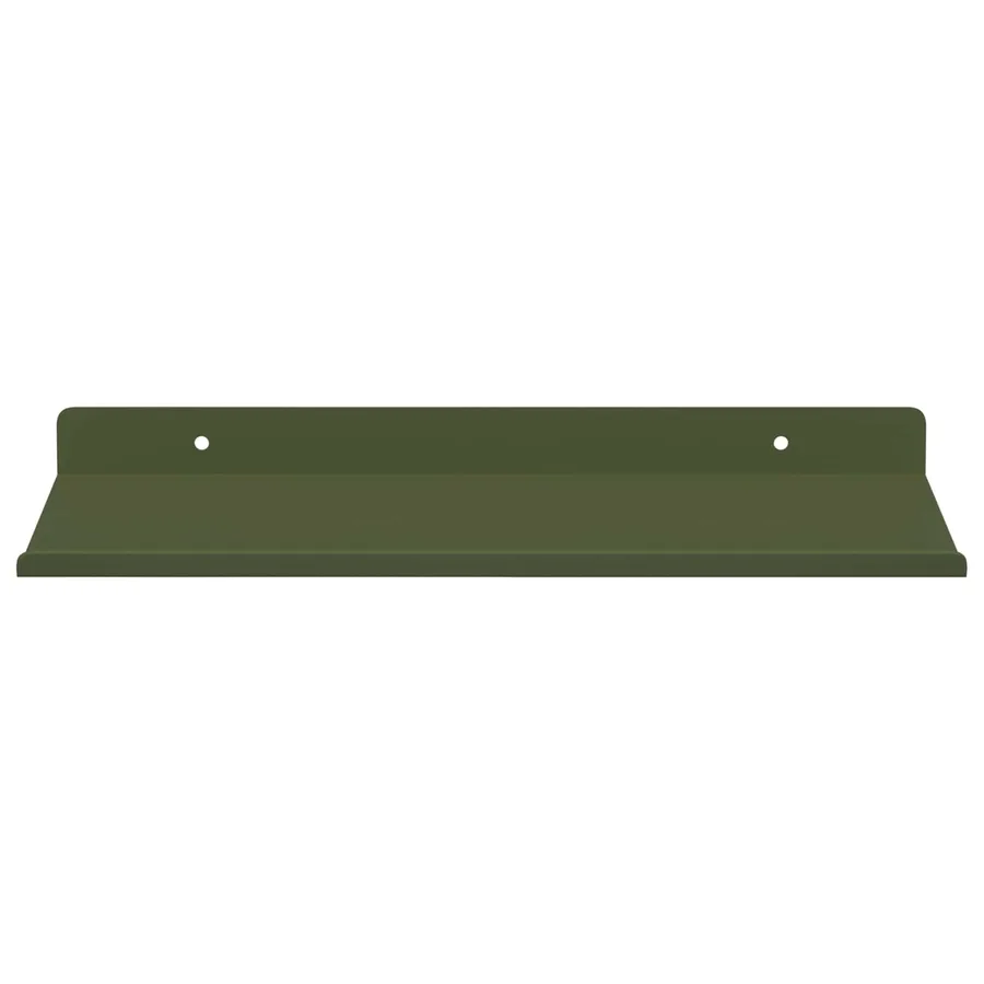Étagère flottante 2 pcs Vert olive 30 x 18 x 2,5 cm Acier - 5