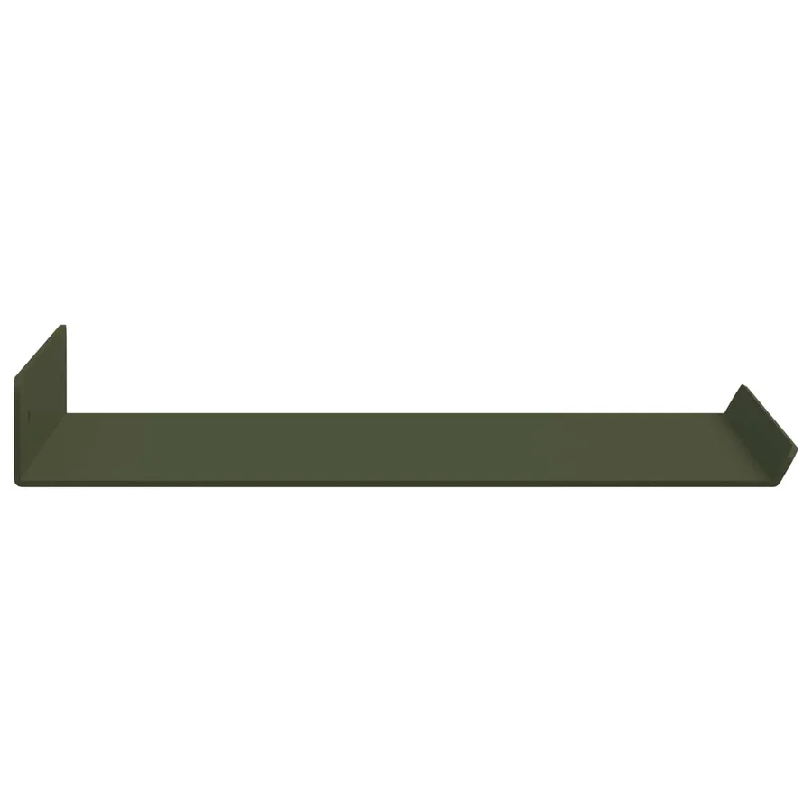 Étagère flottante 2 pcs Vert olive 30 x 18 x 2,5 cm Acier - 6