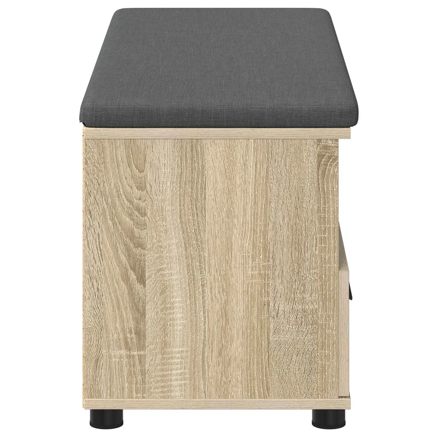 Banc d'entrée avec coussin Chêne Sonoma 100 x 38 x 46 cm - 7