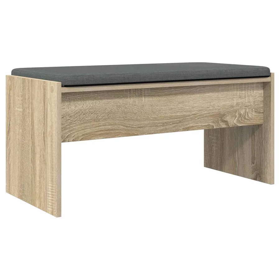 Banc d'entrée avec coussin Chêne Sonoma 83 x 38 x 40 cm - 7