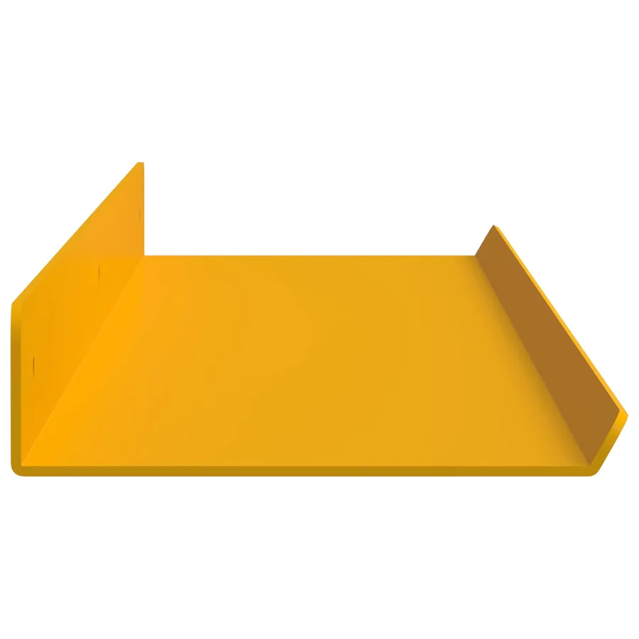 Étagère flottante 4 pcs Jaune moutarde 80 x 9 x 2,5 cm Acier - 6