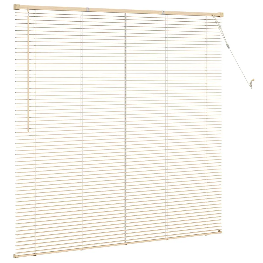 Store Vénitien Marron clair avec motif 150 x 160 cm 25 mm PVC - 5