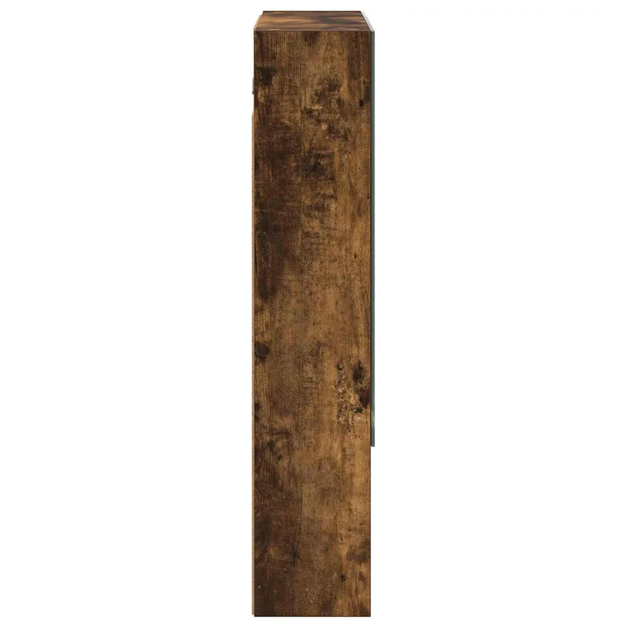 Armoire Miroir de Salle de Bain Chêne fumé 60 x 14.5 x 70 cm - 7