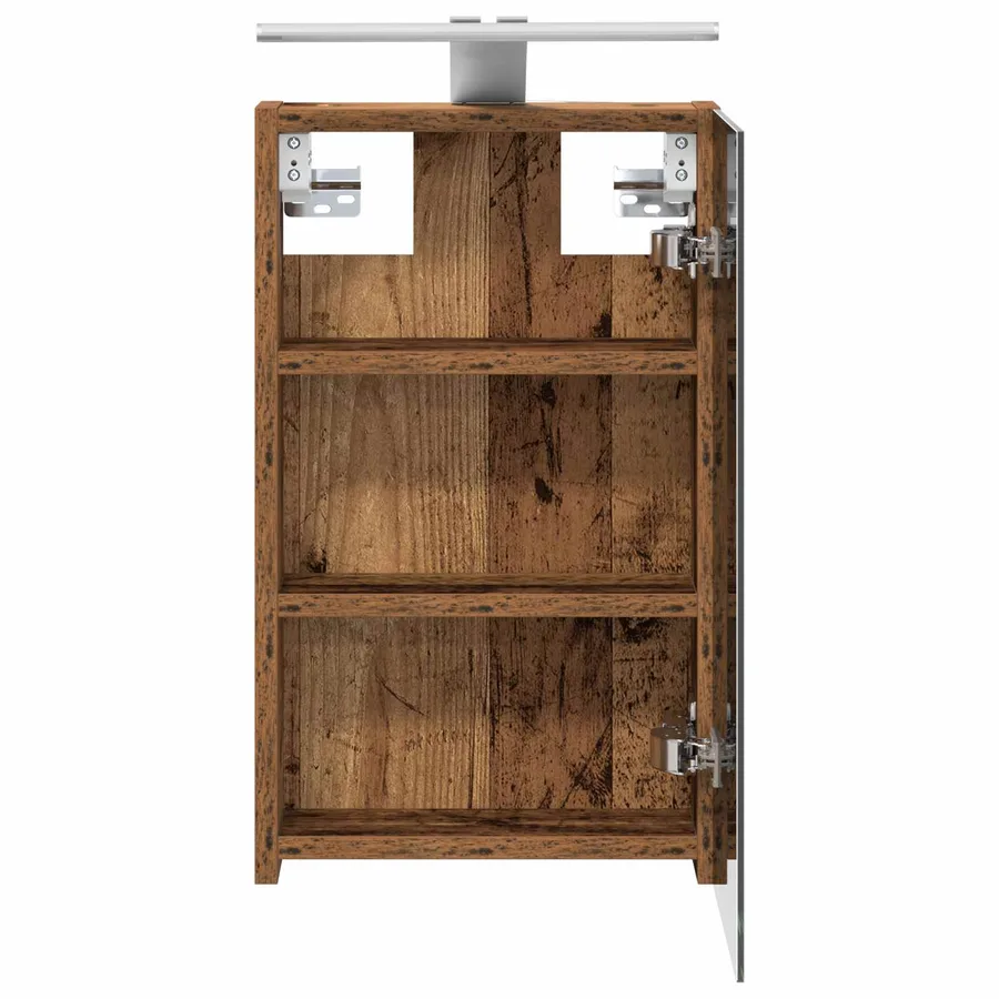Armoire Miroir de Salle de Bain Bois ancien 30 x 10,5 x 50 cm - 7