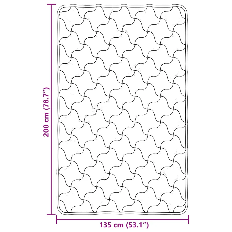 Duvet d'été simple Matelassé Crème 135 x 200 cm - 10