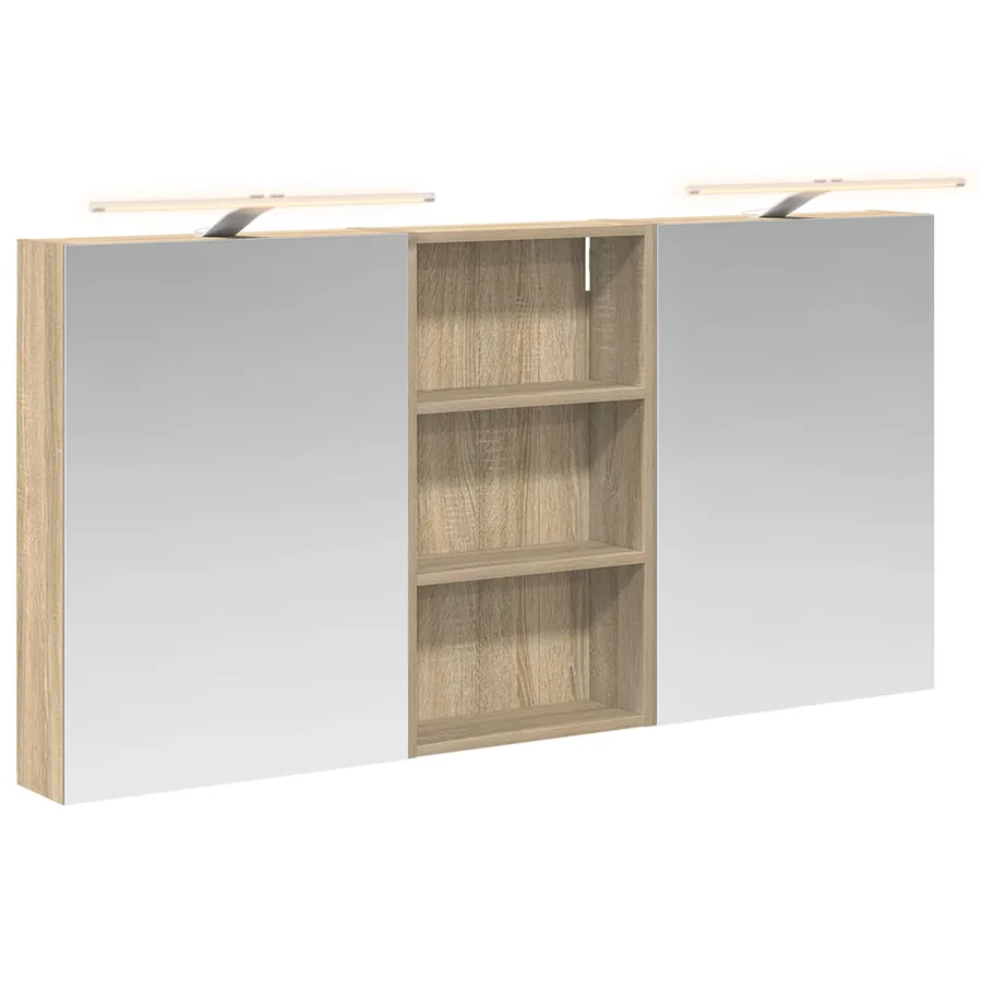 Ensemble de Meubles de Salle de Bain 3 pcs 140 x 14,5 x 70 cm - 2