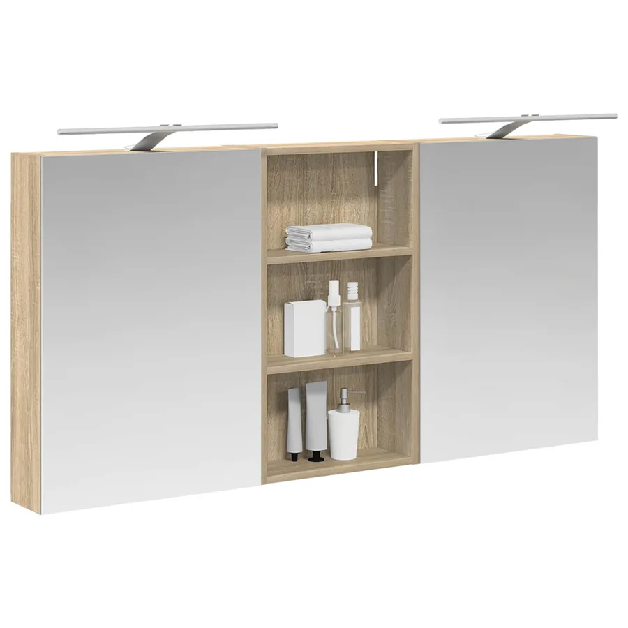 Ensemble de Meubles de Salle de Bain 3 pcs 140 x 14,5 x 70 cm - 3