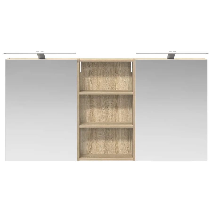 Ensemble de Meubles de Salle de Bain 3 pcs 140 x 14,5 x 70 cm - 6