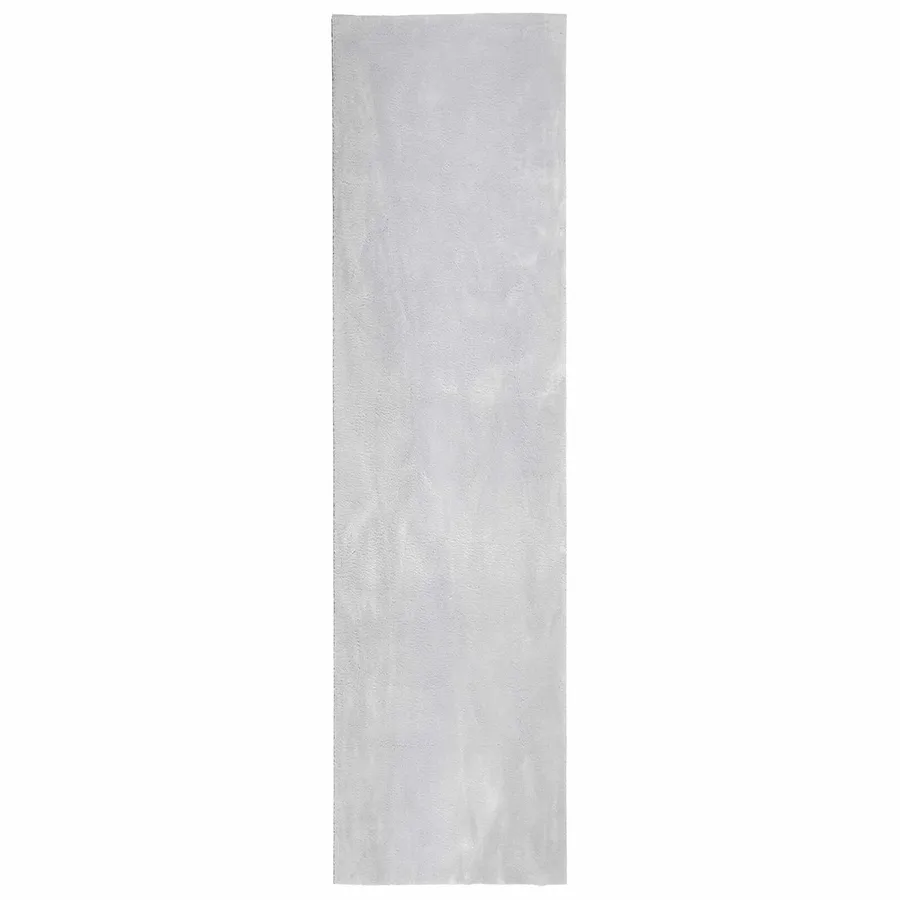 Tapis doux à poils moyens et lavable HUARTE Gris 400 x 80 cm - 2