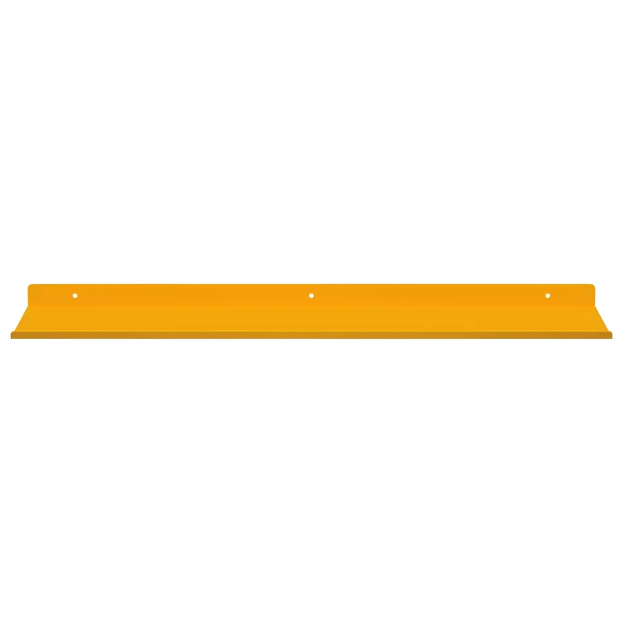 Étagère flottante 4 pcs Jaune moutarde 60 x 18 x 2,5 cm Acier - 5