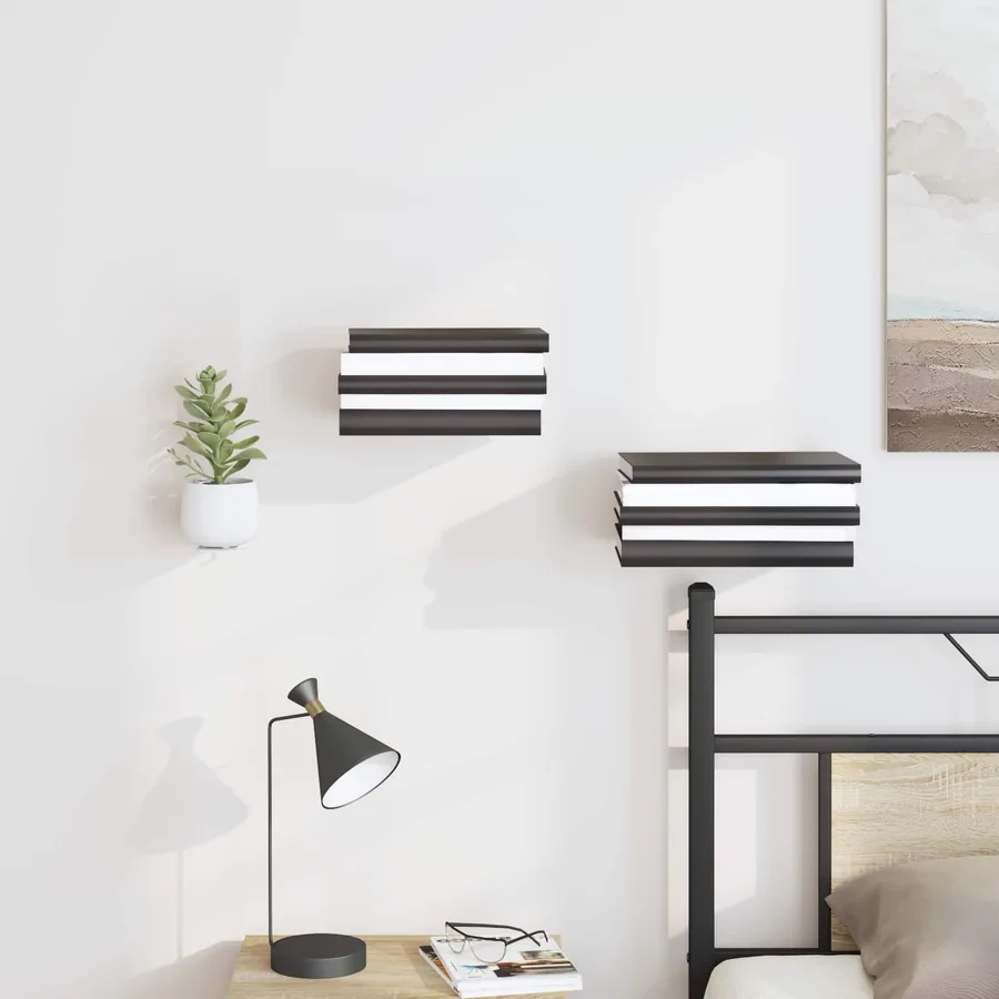Étagère flottante avec étagère 24 pcs Blanc 6 x 10,8 x 6,6 cm - 4