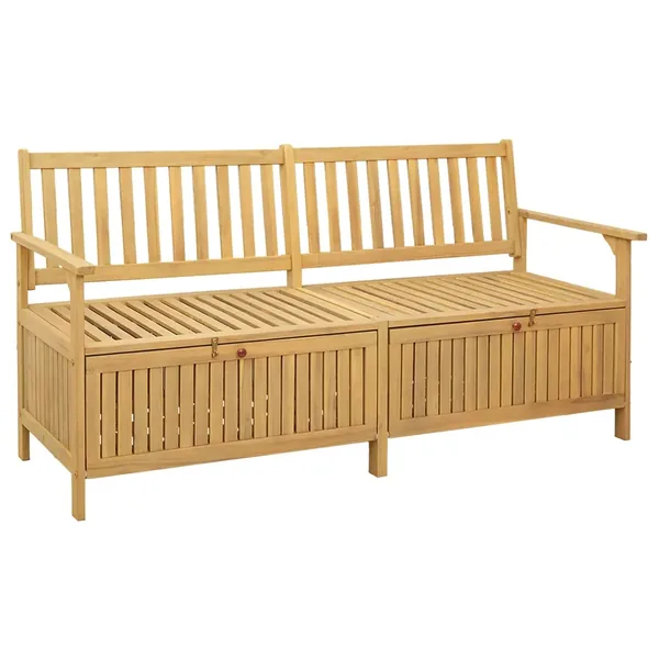 Banc de rangement 2 -Seater 170 x 63 x 84 cm Acacia massif