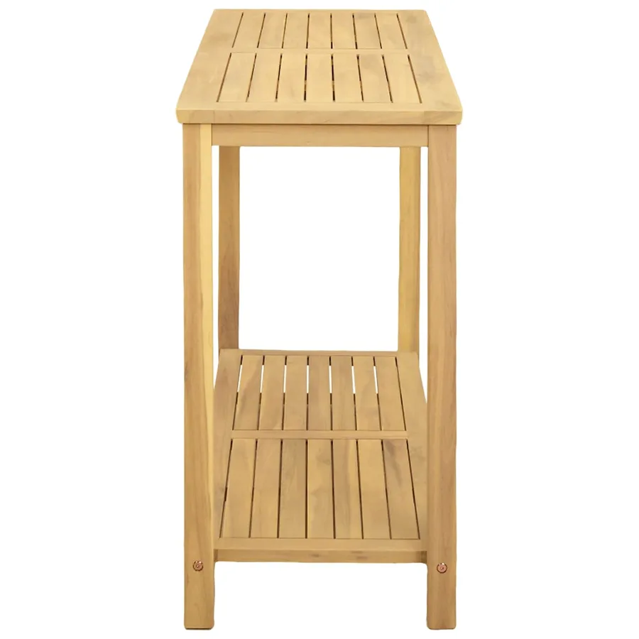 Table console de jardin Acacia clair 110 x 40 x 75 cm - 3