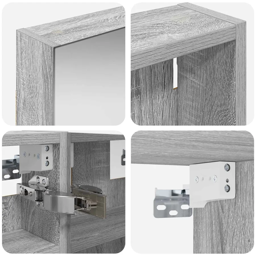 Ensemble de Meubles de Salle de Bain 3 pcs 90 x 10,5 x 50 cm - 10