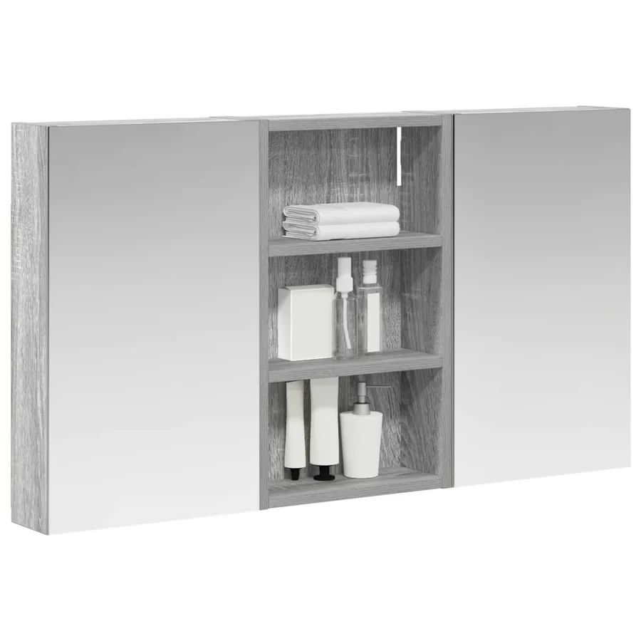 Ensemble de Meubles de Salle de Bain 3 pcs 90 x 10,5 x 50 cm - 3