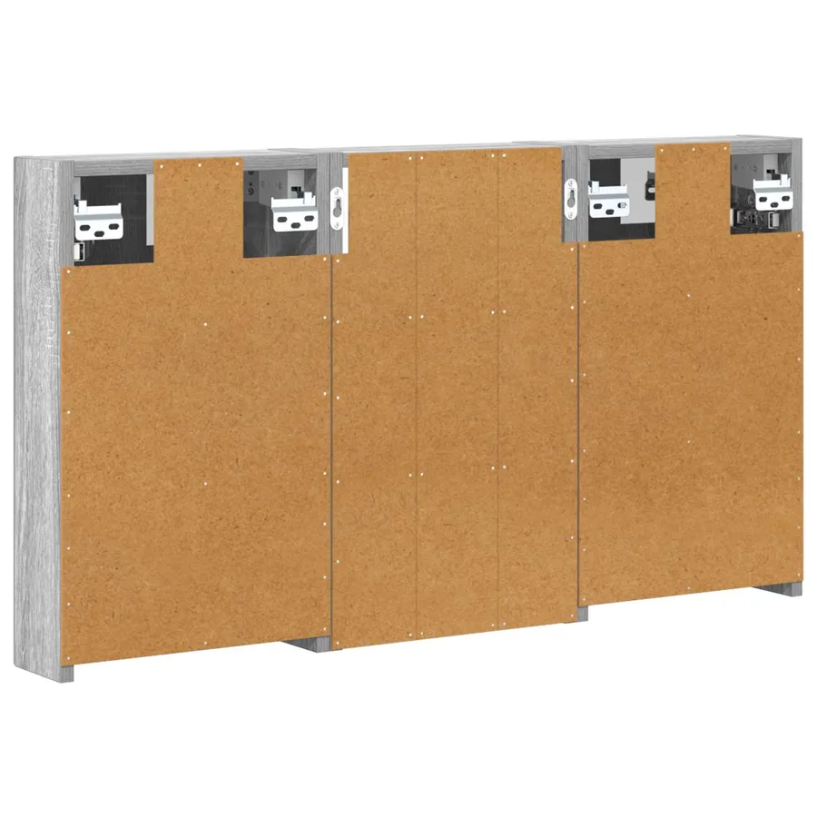 Ensemble de Meubles de Salle de Bain 3 pcs 90 x 10,5 x 50 cm - 9
