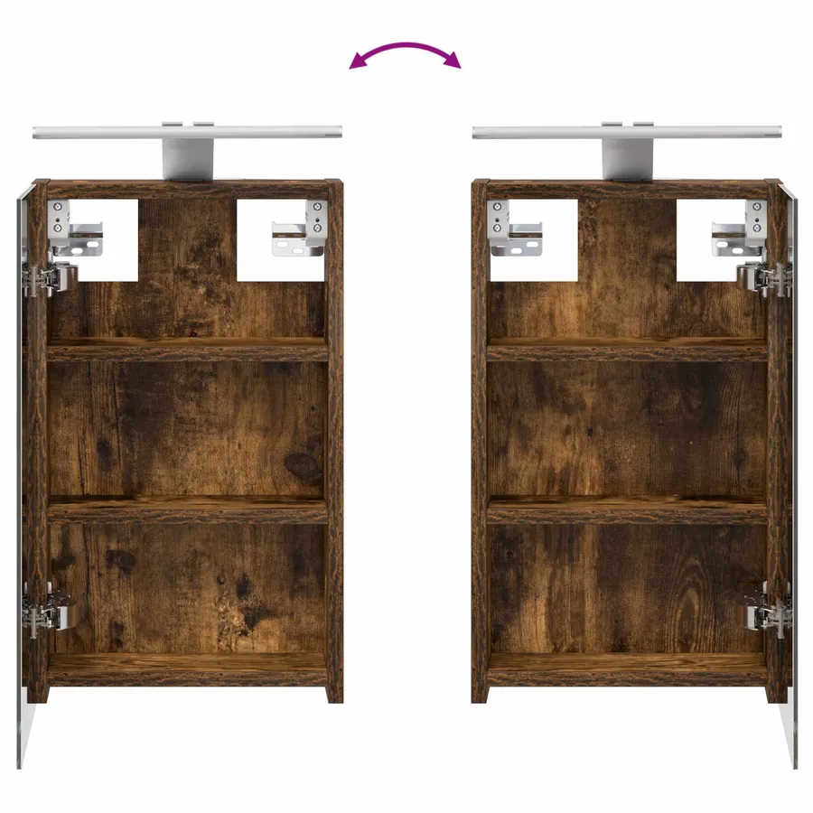 Ensemble de Meubles de Salle de Bain 3 pcs 90 x 10,5 x 50 cm - 12