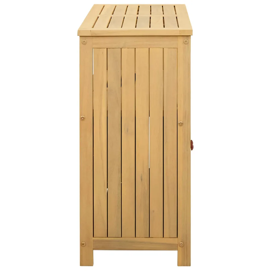 Table console de jardin Acacia clair 80 x 35 x 75 cm - 7