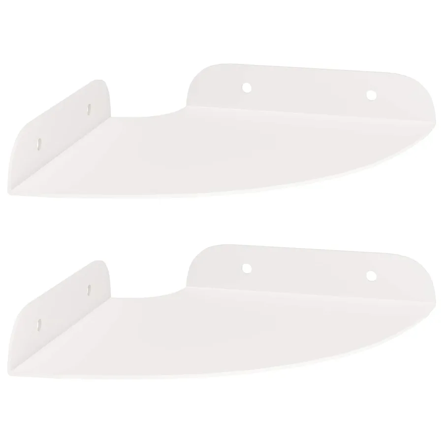 Étagère flottante avec étagère 2 pcs Blanc 15 x 15 x 2 cm - 2