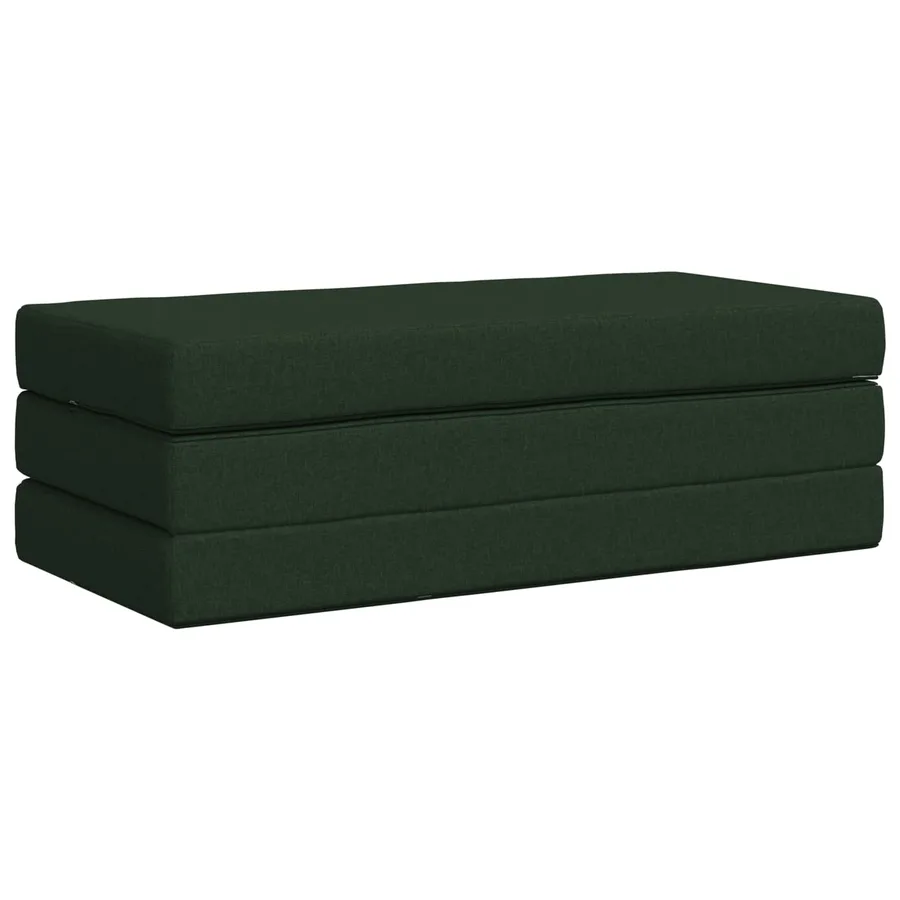 Canapé-lit pliable 160 x 67 x 45 cm Vert foncé - 3