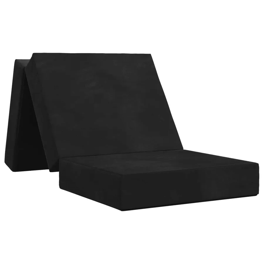 Canapé-lit pliable 90 x 63 x 45 cm Noir - 2