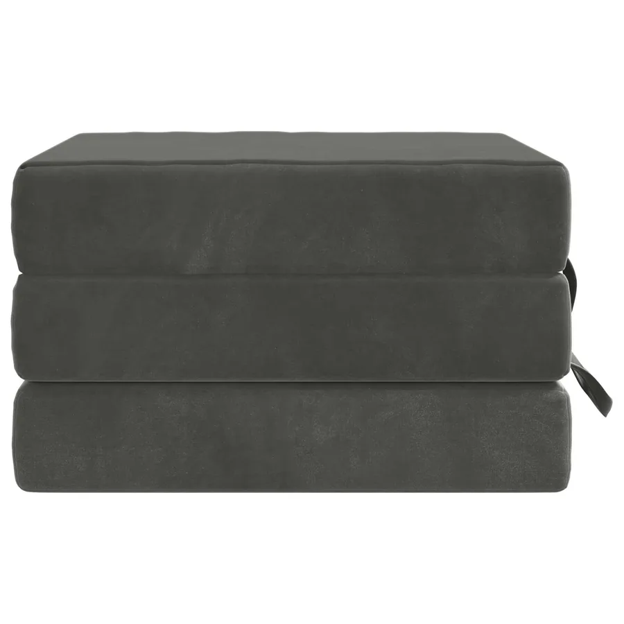 Canapé-lit pliable 75 x 63 x 45 cm Gris foncé - 4