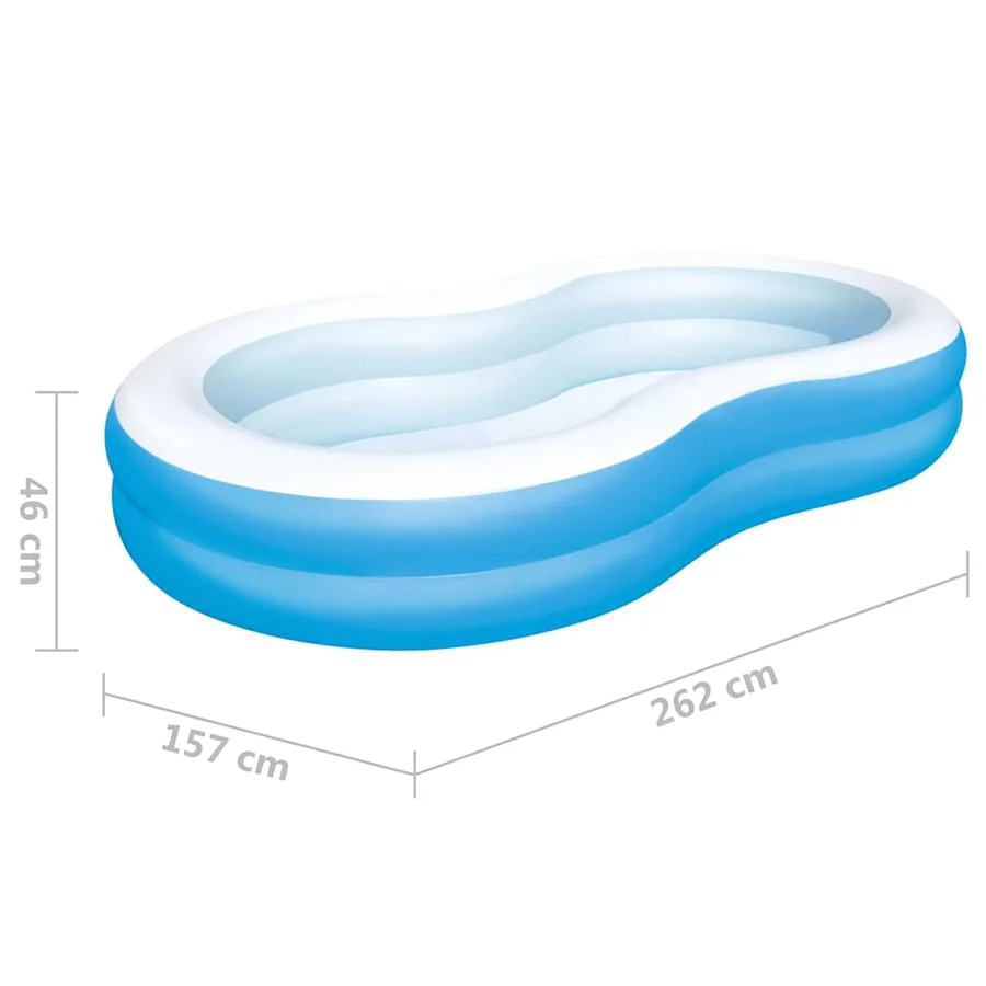 Bestway Piscine Big Lagoon familiale 262x157x46 cm - 6